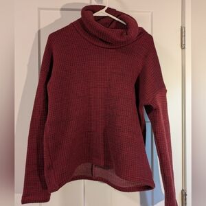 Women's Red Houndstooth Sweater